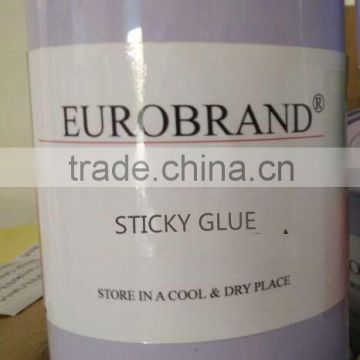 Sticky glue for flat screens