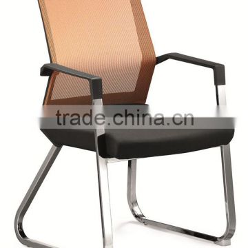 Low Back orange color Mesh Chair Office Furniture China / reception chair