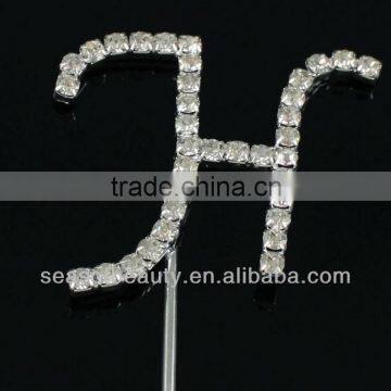 Cheap Sale Diamante Crystal Letter Cake Topper in China B028H