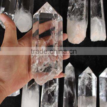 natural rock clear quartz stone crystal towers