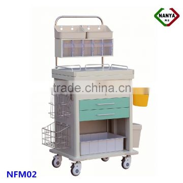 NFM02 Movable ABS Plastic clinic medicine trolley medical cart
