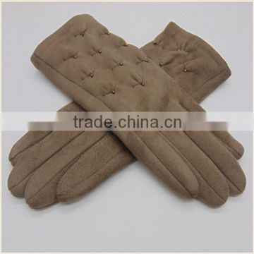 Fashion Seperated Five Fingers Touchscreen Faux Suede Cycling Hand Gloves/working gloves