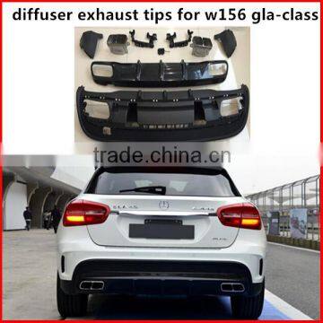diffuser exhaust tips for W156 GLA-class amg GLA45 style