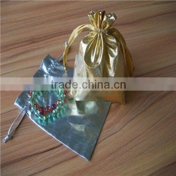 metallic fabricjewelry bag