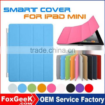 Wholesale Ultra Thin PU Leather Case for iPad mini Smart Cover,Magnetic Case Sleep On/Off for Apple iPad mini 2,3,4