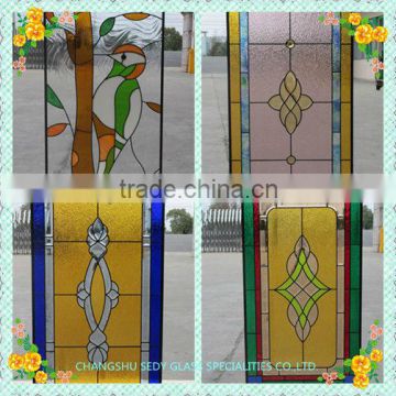 Triple panel glass for entry doors