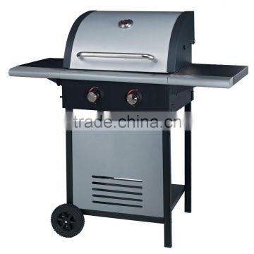 S/S Double Layer Hood 2burner Barbecue Gas Grill OL6604-2