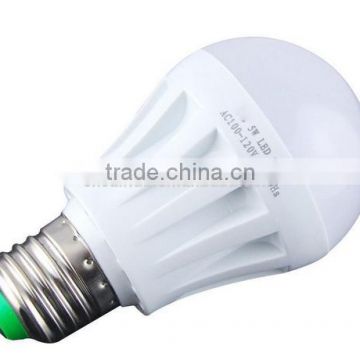 cheap price high quality 5w 220v e27 plastic led bulb light