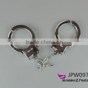 sexy party parting silver plastic handcuffs adult size gyves sexy shackles manacle