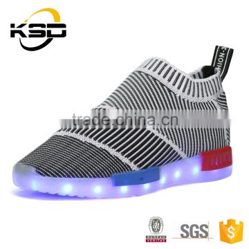2016 Popular Luminous LED Flyknit shoe Light Up Shoe