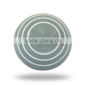 Grey Tomato with White Circles Knob