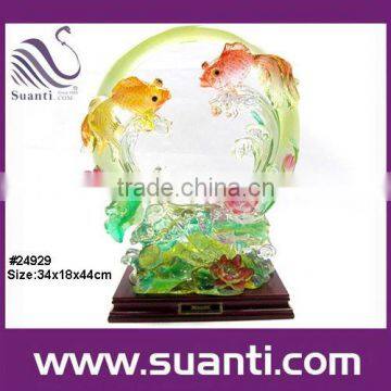 New products animal craft fengshui products fish decor