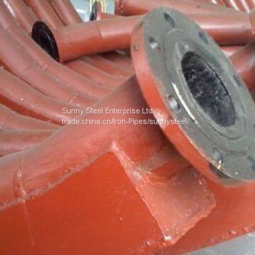 Alumina ceramic abrasive lined pipe