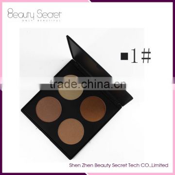 4 colors cosmetic concealer and makeup brush combination