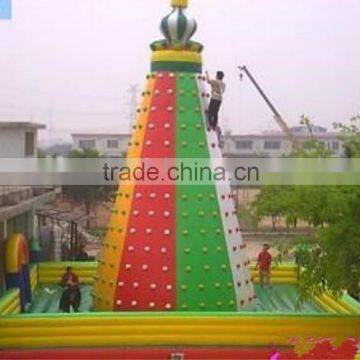 Artificial style rock inflatable climbing wall for sale