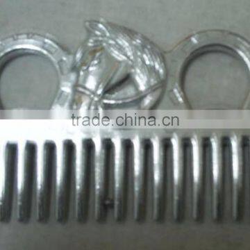 Aluminium horse mane comb