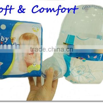 Cheap Disposable 100% Cotton Printed Baby Diaper Manufacturer from China