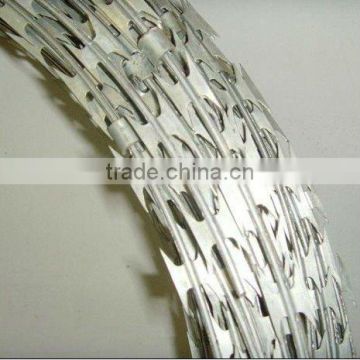 galvanized concertina razor wire