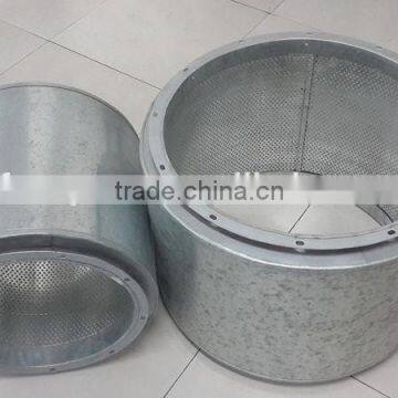 Round muffler silencer for HVAC system