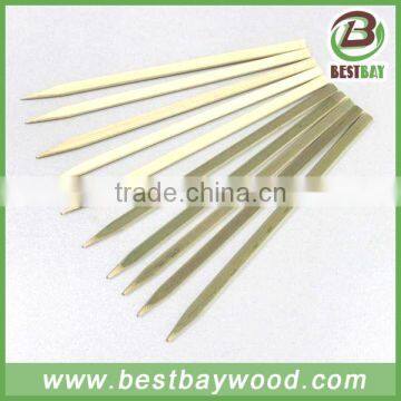 Flat green bamboo skewer Kebab Bamboo Skewers