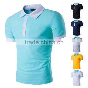 Fancy design cheap promotion 100% polyester men polo t-shirt