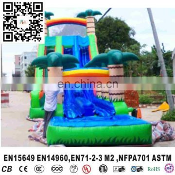 New style latest inflatable coconut tree slide for kids