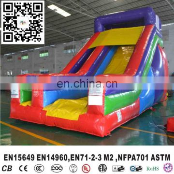 Colourful giant inflatable slide for children and adults