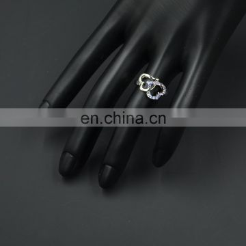MCR-0006 In stock fashion wedding wholesale latest gold ring hearts designs /gay men ring