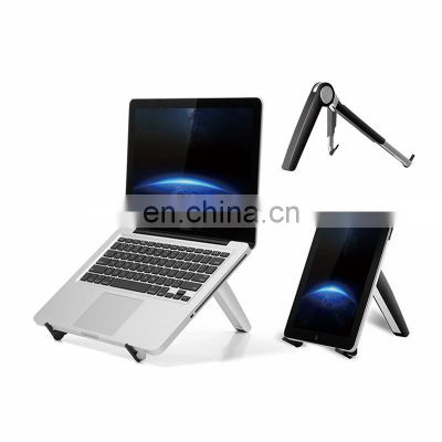 Foldable Aluminum Laptop Stand for 10-15 Inch Tablet Mobile Phone Rotate Portable Holder Folding Holder Adjustment Phone Stand