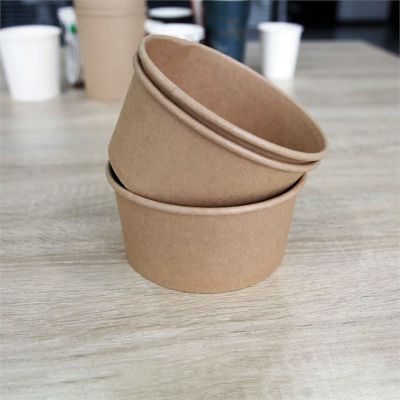 Large capacity disposable recyclable ice cream bowl wholesale
