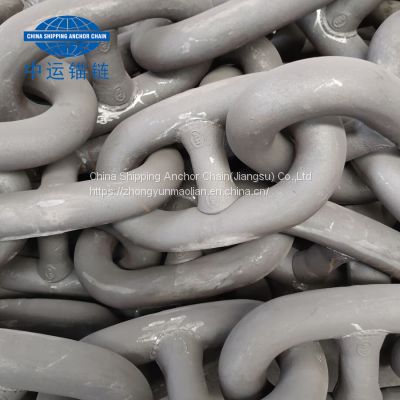 China 105mm marine anchor chain supplier ship anchor chain factory