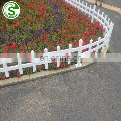 Plastic vinyl fence decorative arc picket fence for flower beds