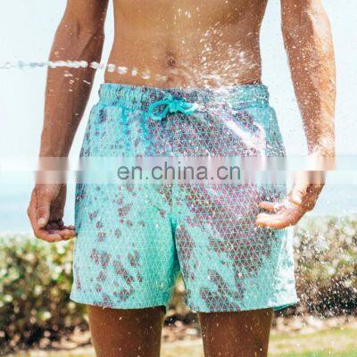 Custom Pocket Quick Dry, Change Color Breathable Swimming Beach Fashion Men Swim Shorts/