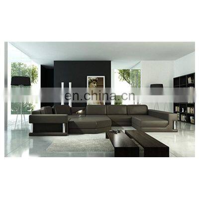 Comfortable Genuine Leather Sectional Sofa Couch Living Room Sofa Set Design Large Sala Sofa Manufacturers
