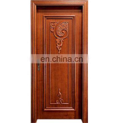 Simple expensive teak solid wood main front bedroom door