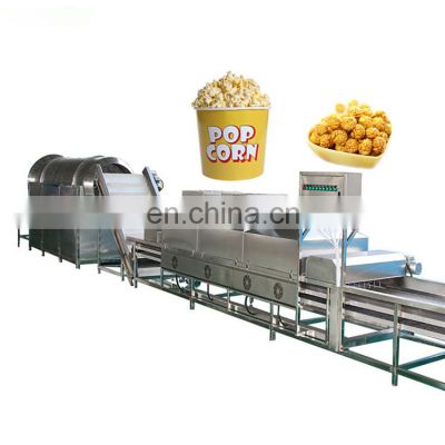 Hot selling caramel popcorn production line big automatic ball shape mushroom popcorn making machine