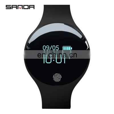 SANDA SD01 Fashionable Unisex Phone Display Health Watches Silicon Strap Bands Smart Wrist Watch