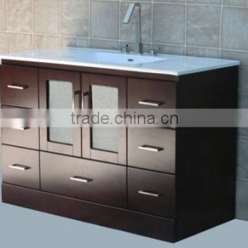 The latest design waterproof wooden bathroom vanity cabinet (YSG-129)