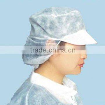 Nonwoven Green Women Work Cap with Elastic