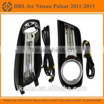 Good Price LED DRL Fog Light for Nissan Pulsar Excellent Quality LED Daylight for Nissan Pulsar 2011-2013