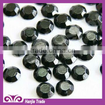 Hotsale wholesale new fashion high quality black korean loose hot fix rhinestud for clothes decoration