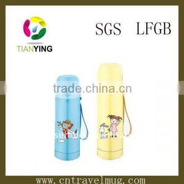 stainless steel vacuum insulated thermos bottle with full color logo