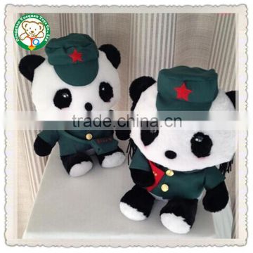 Action movie cute panda plush toy