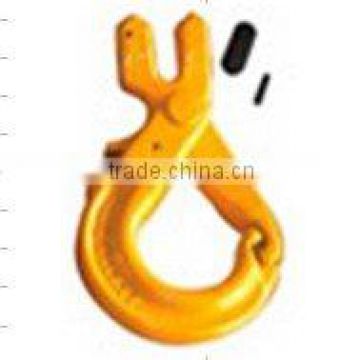 Yellow Coated G80 New Clevis Self-Locking Safety Hook