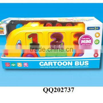 Lovely baby B/O building block bus