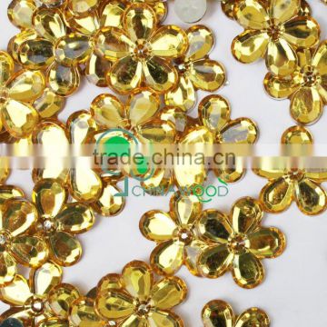 Craft Gold Flower Gems