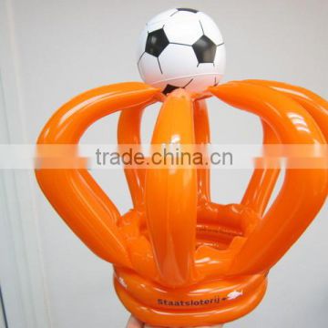 customized inflatable advertising soccer king crown