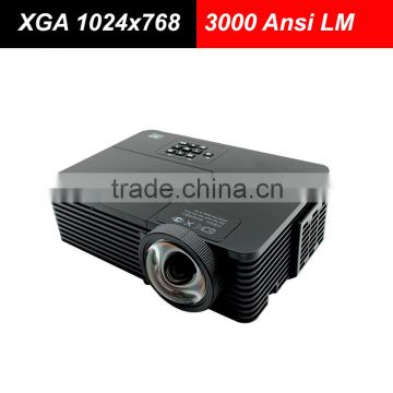 Professional Business Administration Education 3000 Ansi Lumens XGA 1024*768 Full HD Daylight Projector