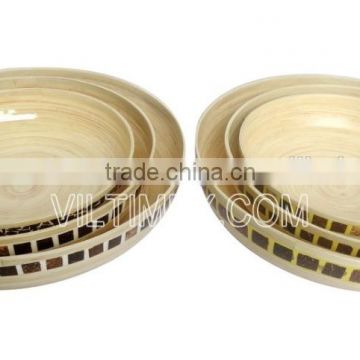 Hight quanlity eco-friendly bamboo bowl-multifuntion bowl