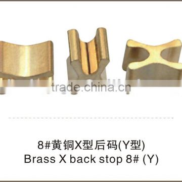 Brass X Bottom Stopper NO.8 Y type zipper garment accessories
